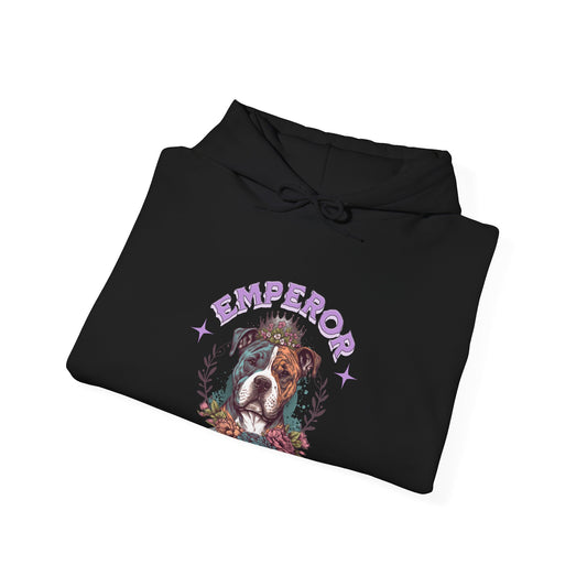 Emperor Dog Sweatshirt, Cozy Pet Lover Gift, Cute Animal Hoodie, Perfect for Dog Owners, Fun Casual Wear, Birthday Gift Idea