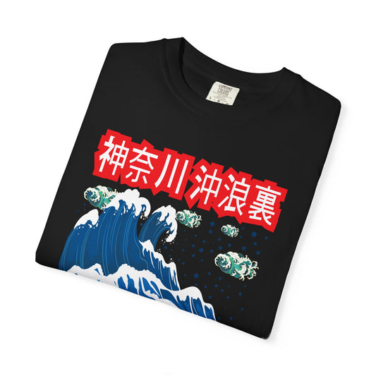 Great Wave T-shirt, Unisex Graphic Tee, Casual Streetwear, Artistic Gift for Ocean Lovers, Summer Vibes, Eco-Friendly Fashion