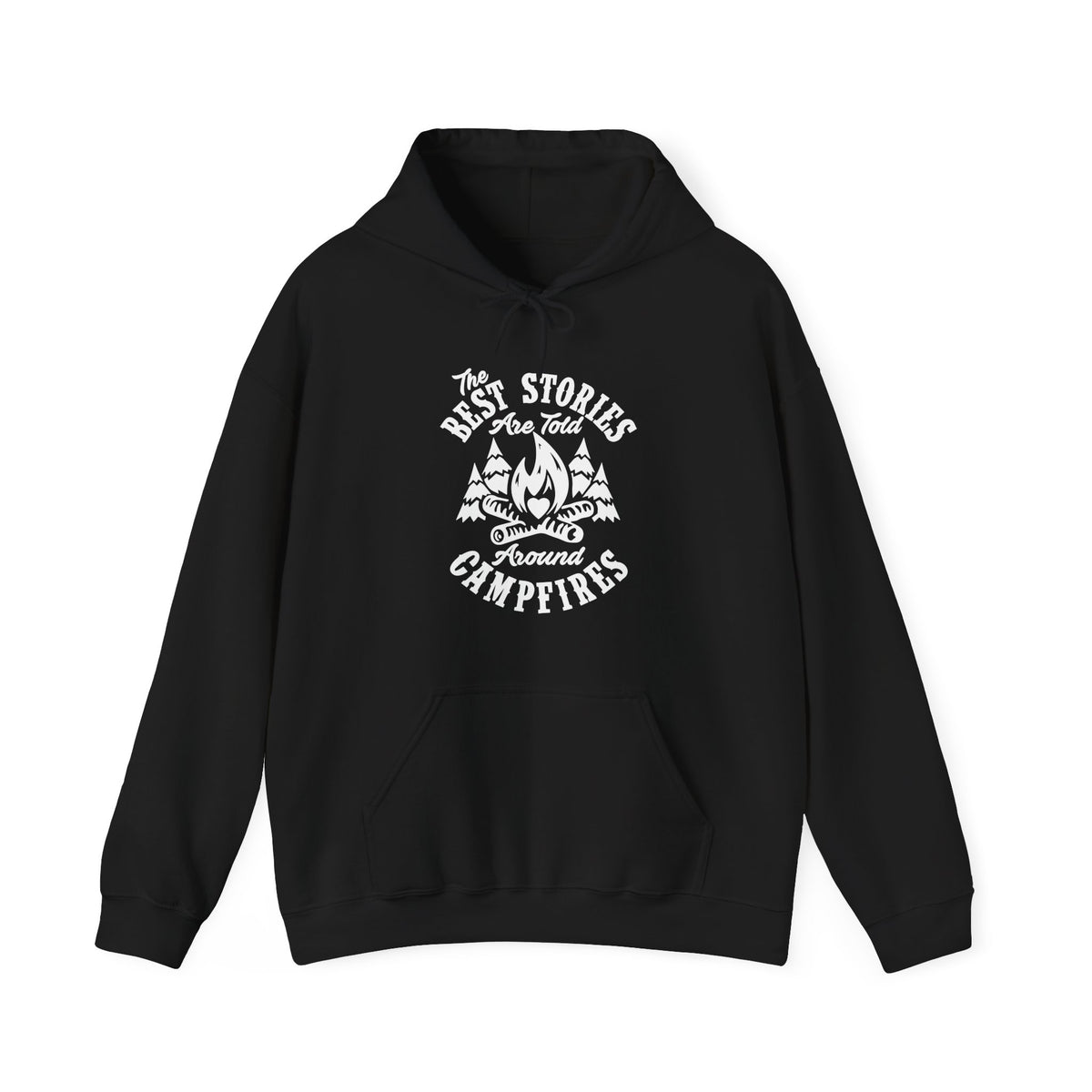 Cozy Campfire Stories Hooded Sweatshirt - Perfect for Camping, Bonfires, and Adventure Lovers, Unisex Hoodie Gift for Outdoors