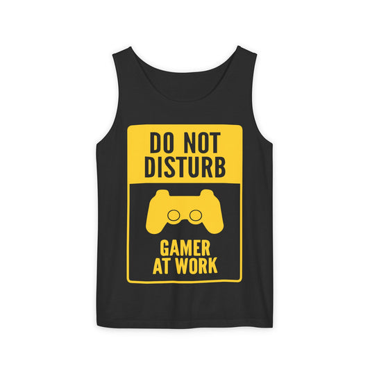 Do Not Disturb Gamer Tank Top | Gamer Gift, Unisex Tank, Gaming Apparel, Birthday Gift, Relaxed Fit, Gamer at Work
