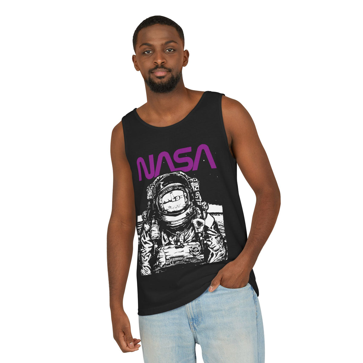 NASA Astronaut Tank Top, Vintage Space Shirt, Gift for Space Lovers, Unisex Summer Wear, Cool Graphic Tee