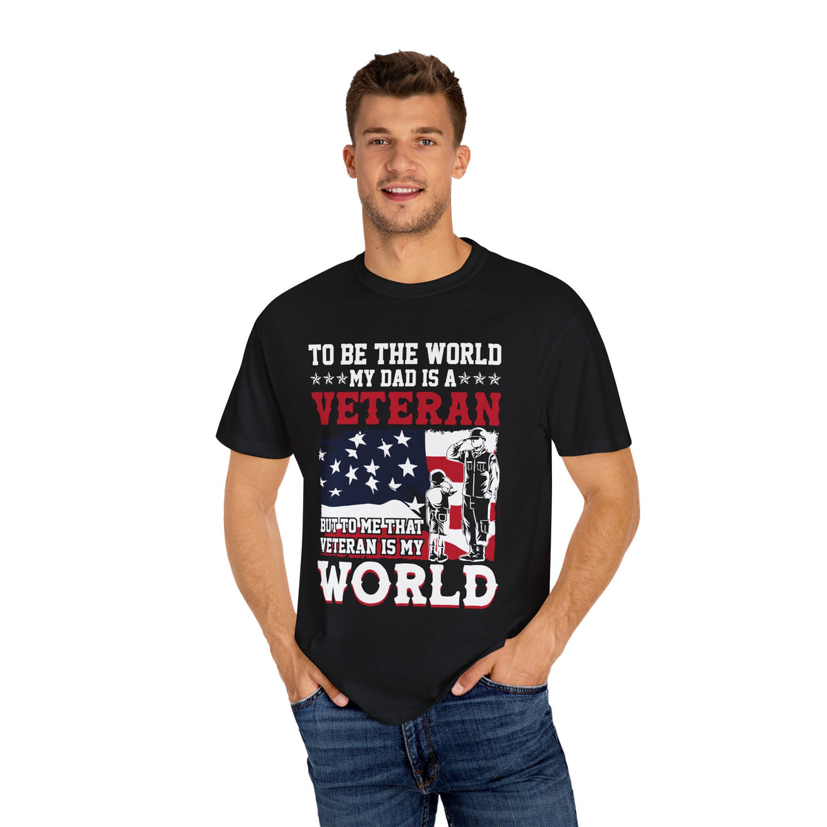 Veteran Pride T-Shirt, Veteran Dad Gift, Father's Day Shirt, Patriotic Apparel, Unisex Graphic Tee