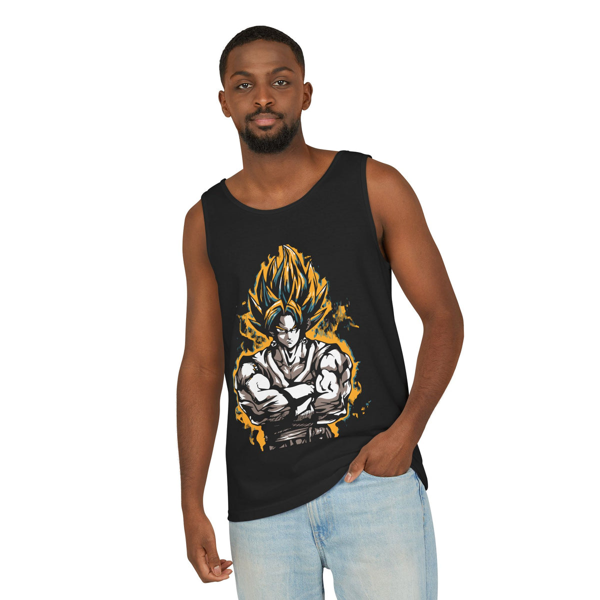 Unisex Dragon Ball Z Tank Top, Anime Apparel, Summer Top, Gift for Fans, Gym Wear, Beach Outfit, Festival Clothing