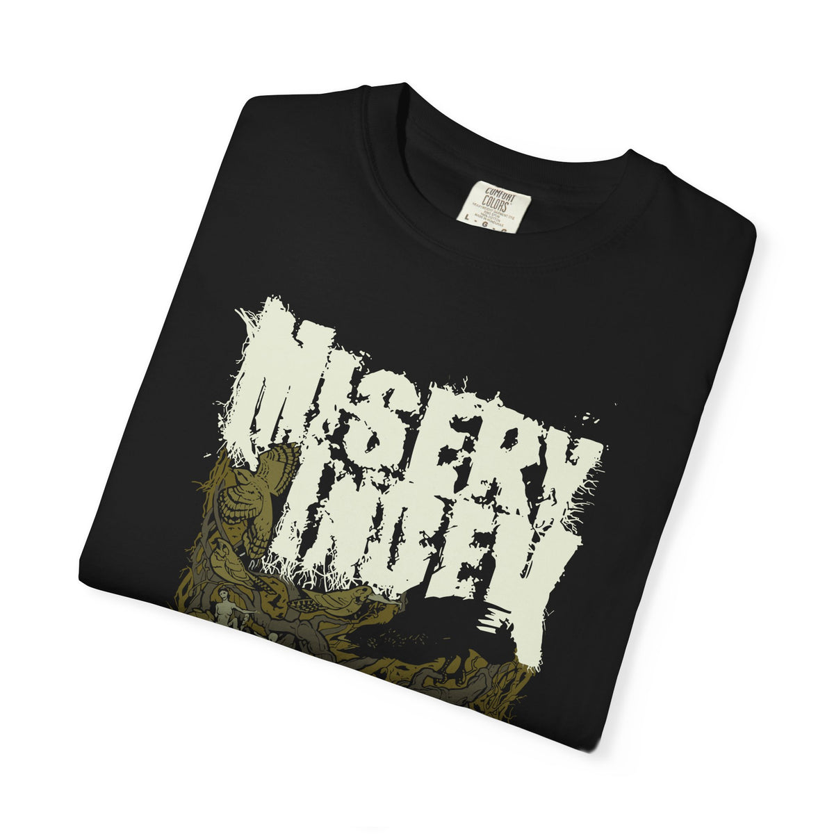 Dark Graphic Band T-shirt - Misery Index Art, Unisex Tee, Music Merch, Heavy Metal Gift, Casual Wear, Rock Fashion