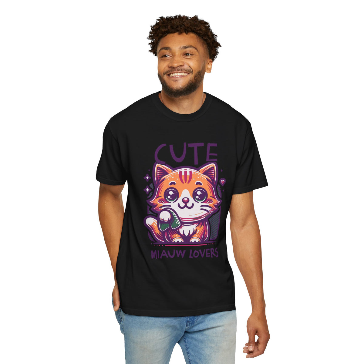 Cute Cat T-Shirt for Miauw Lovers | Adorable Gift for Cat Lovers, Casual Wear, Animal Lover Apparel, Fun Gift Idea, Everyday Tee