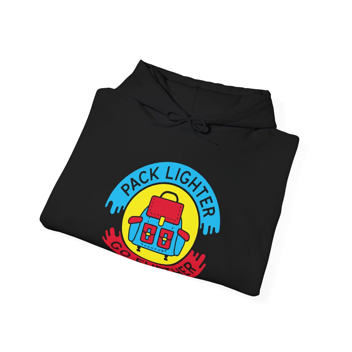 Adventure-Inspired Hoodie: Pack Lighter Go Further, Travel Sweatshirt, Outdoor Gear, Hiking Apparel, Gift for Travel Lovers