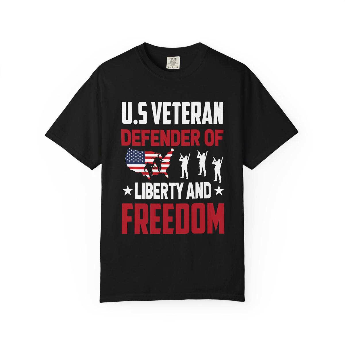 Veteran Tribute T-Shirt - U.S. Veteran Defender of Liberty and Freedom, Military Pride Tee, Patriotic Gift, Independence Day Apparel, [...]
