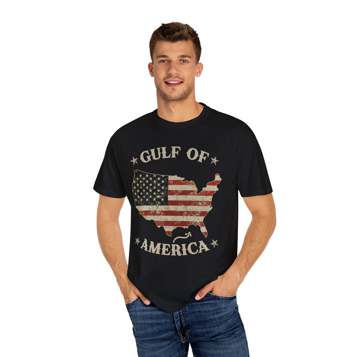 Gulf of America Vintage T-shirt, Unisex Tee, Summer BBQ Shirt, Patriotic Gift, Travel Souvenir, Outdoor Adventure Apparel