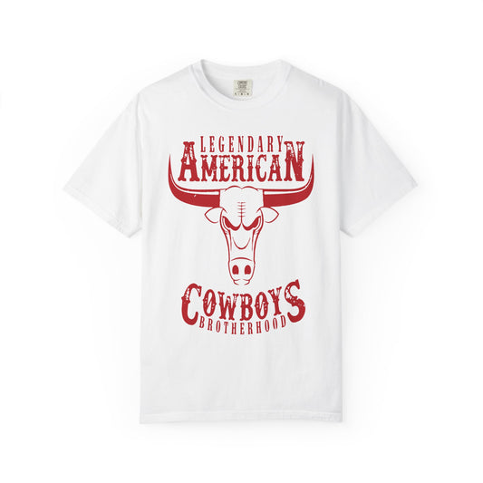 Legendary American Cowboys T-Shirt, Unisex Garment-Dyed Tee, Graphic Tee for Cowboy Lovers, Perfect Gift for Western Fans, Casual Wear