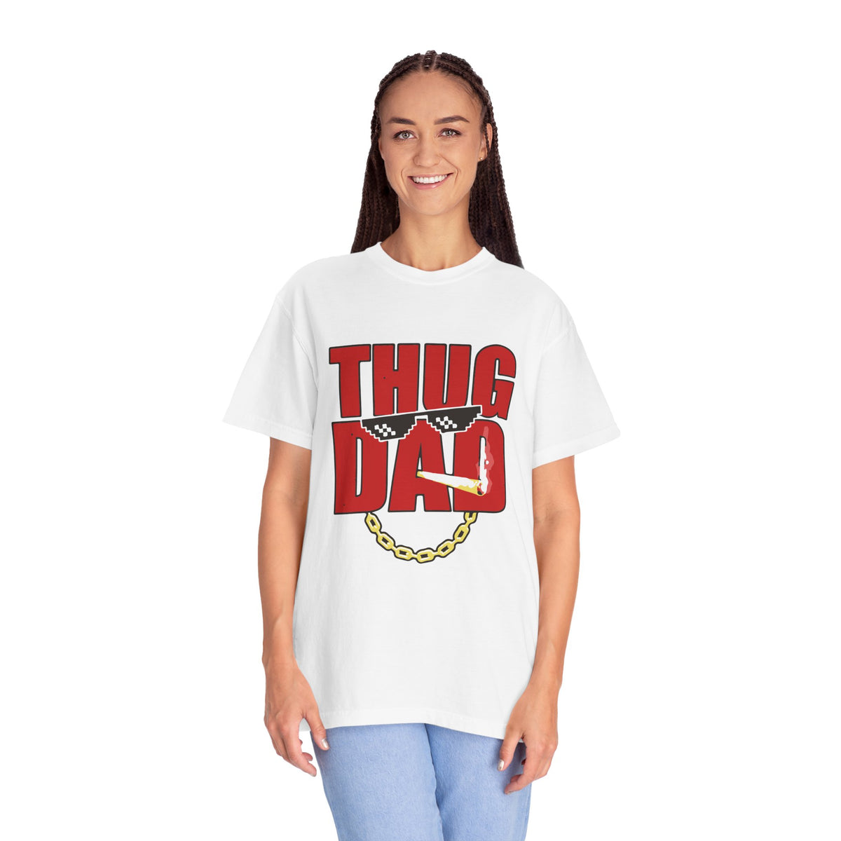 Thug Dad Tee - Cool Unisex T-Shirt for Father's Day, Gift for Dad, Casual Style, Dad Humor Shirt, Trendy Graphic Tee