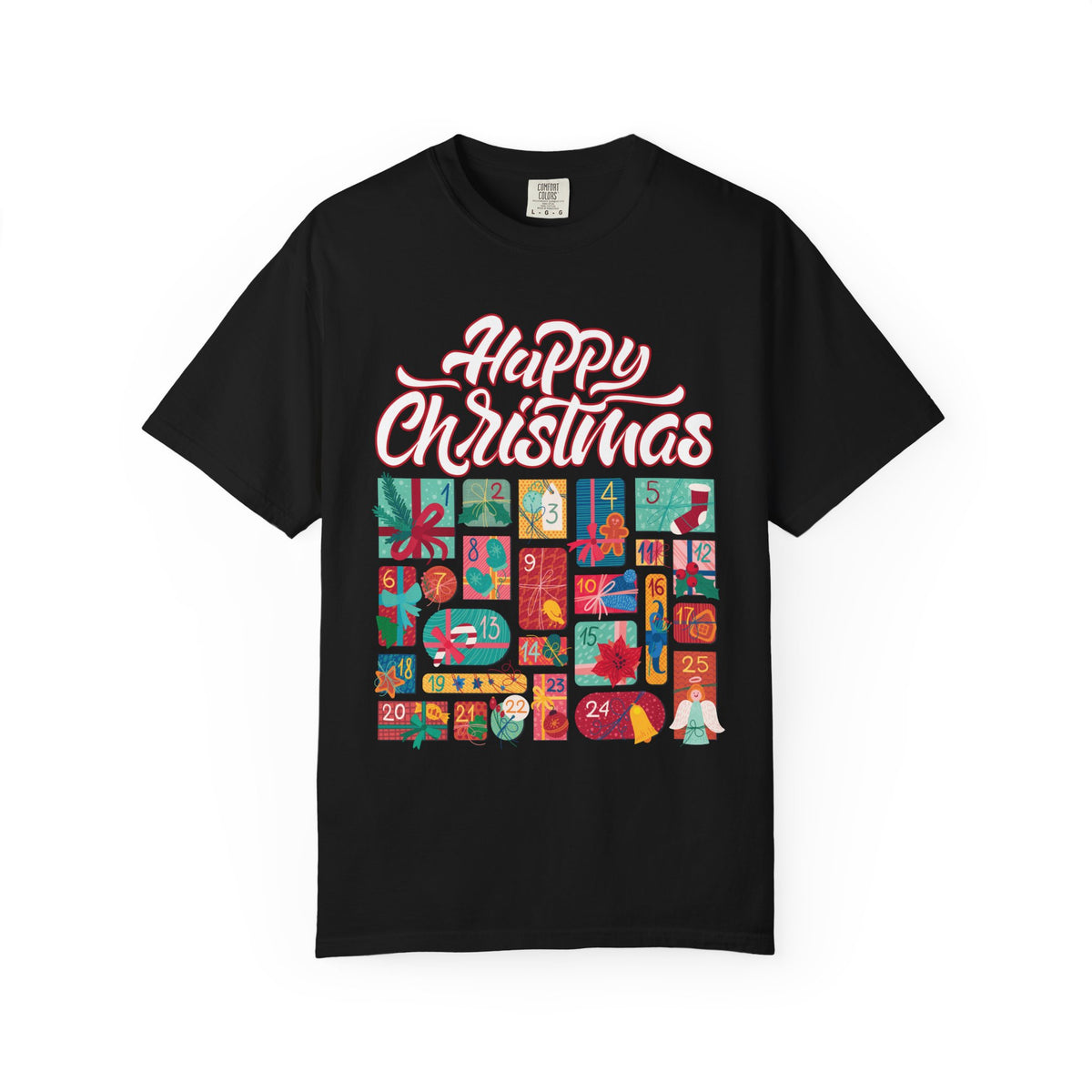 Happy Christmas Unisex T-Shirt, Holiday Gift, Festive Wear, Christmas Apparel, Cozy Family Tee, Seasonal Shirt