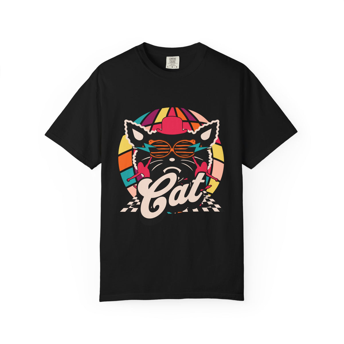 Retro Cat Vibes Unisex T-shirt | Cool Cat Graphic Tee for Cat Lovers | Gift for Pet Owners, Vintage Style, Casual Wear