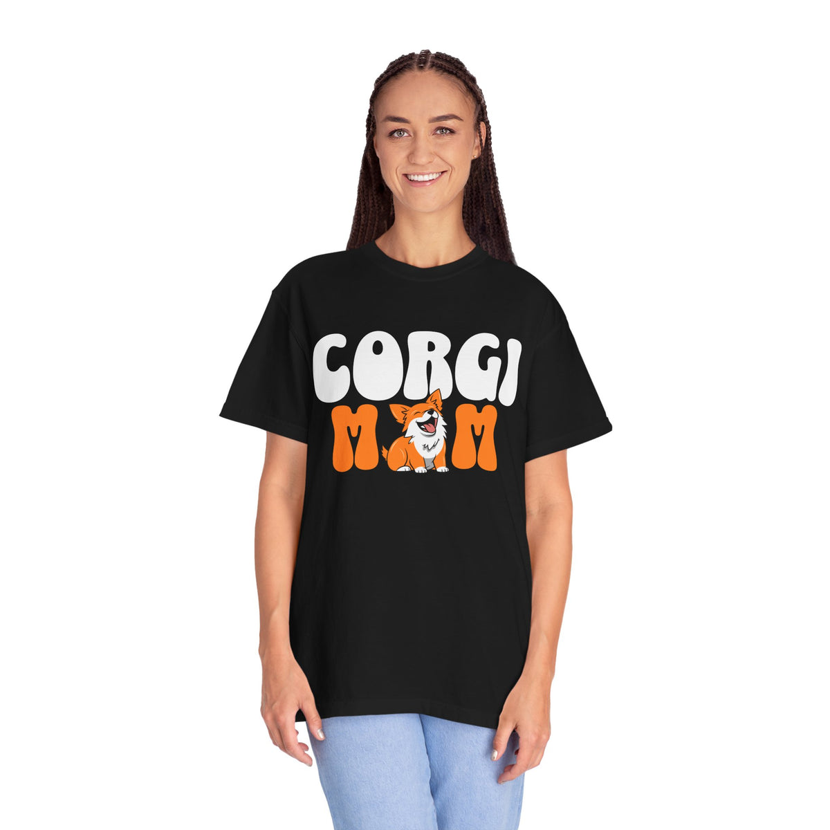Corgi Mom T-Shirt, Dog Lover Gift, Pet Parent Apparel, Cute Corgi Tee, Unisex Dog T-shirt