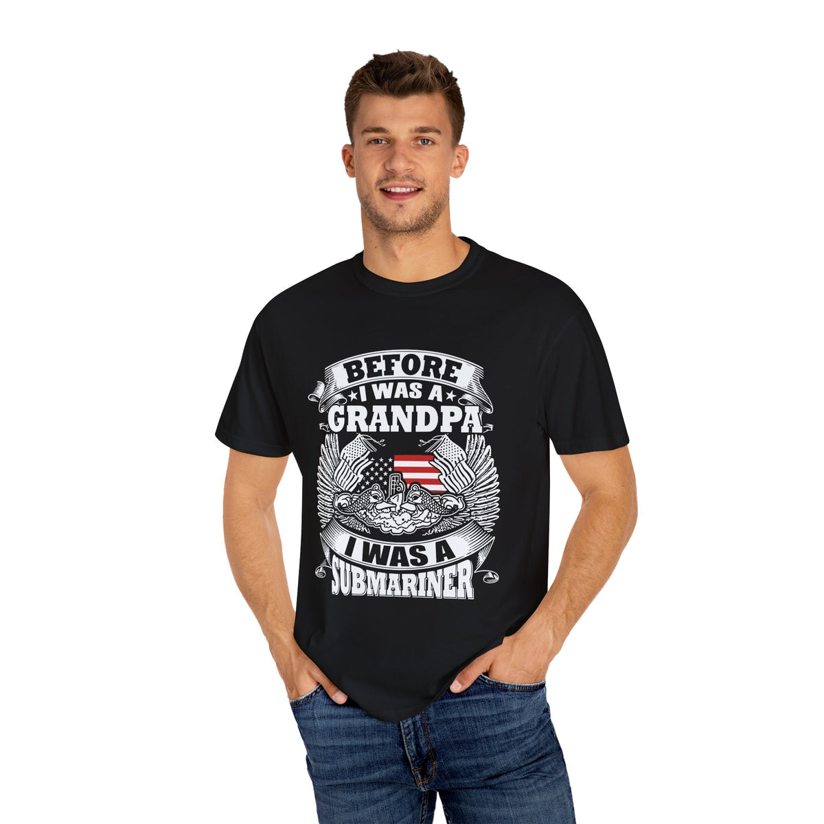 Grandpa Submariner Tee, Veteran Gift, Nautical T-Shirt, Father's Day Shirt, Military Family Apparel