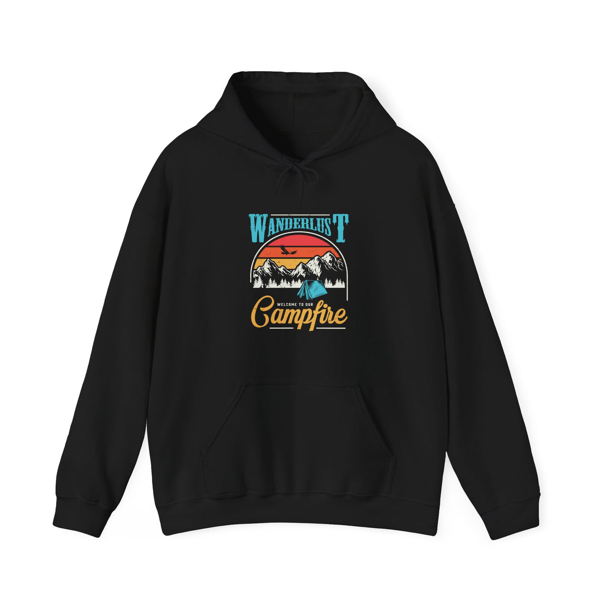 Cozy Campfire Hooded Sweatshirt - Perfect for Adventures, Camping, Bonfires, Outdoor Activities, Gifts for Nature Lovers