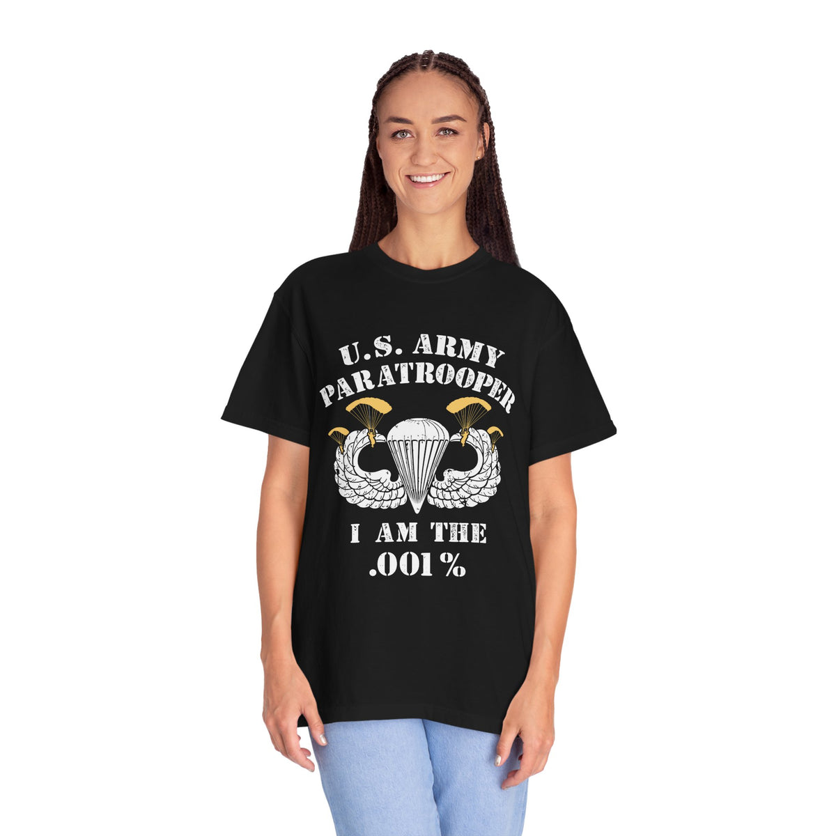 Army Paratrooper T-Shirt, Unisex Military Tee, Veteran Gift, Gift for Military Enthusiasts, Casual Wear, Patriotic Apparel