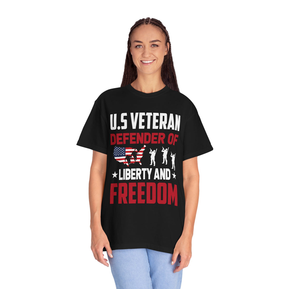 Veteran Tribute T-Shirt - U.S. Veteran Defender of Liberty and Freedom, Military Pride Tee, Patriotic Gift, Independence Day Apparel, [...]