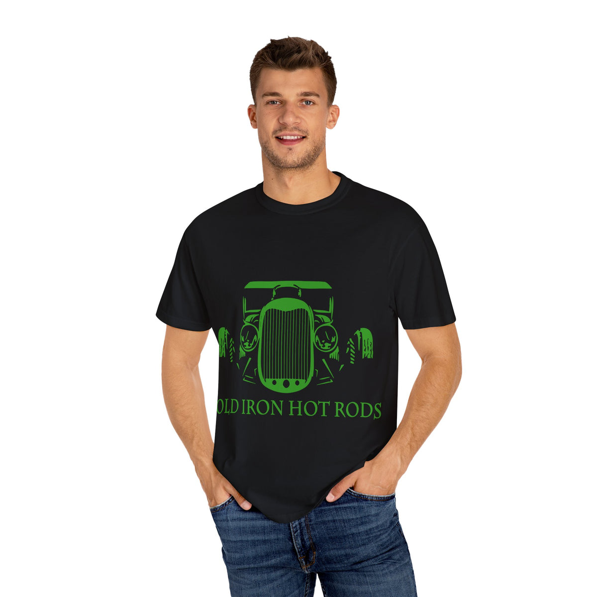 Vintage Car Enthusiast T-Shirt - Old Iron Hot Rods, Unisex Tee, Classic Car Gift, Automotive Apparel, Car Show Outfit, Retro Style